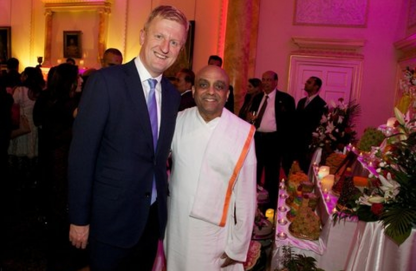 Oliver Dowden MP at Downing Street Diwali Reception 2016