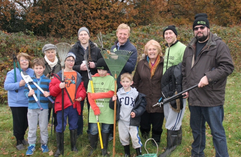 Oliver at Mitzvah Day 2016 - Woodcock Hill