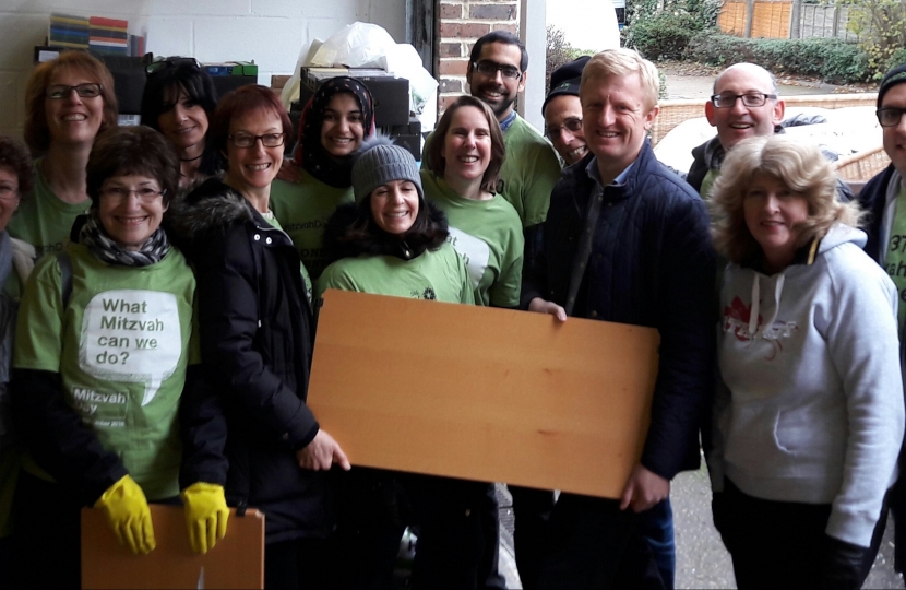 Oliver at Mitzvah Day 2016 - Bushey Peace Hospice