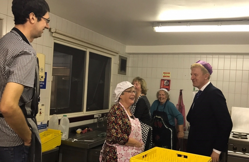 Oliver Dowden MP at the Potters Bar Sixty Plus Club 2016 Christmas Lunch 