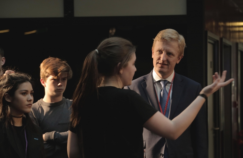 Oliver Dowden MP visiting Elstree UTC