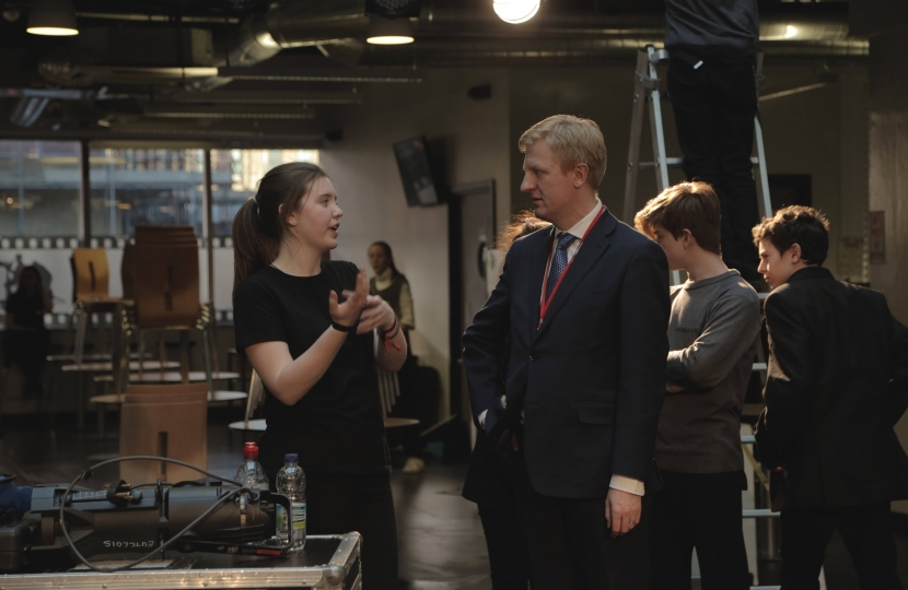 Oliver Dowden MP visiting Elstree UTC