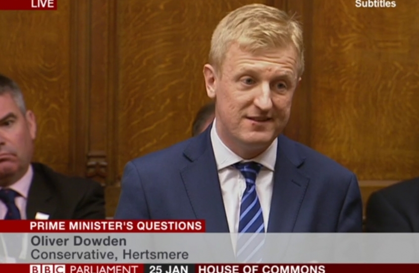 Oliver Dowden MP at PMQs - 25.01.17