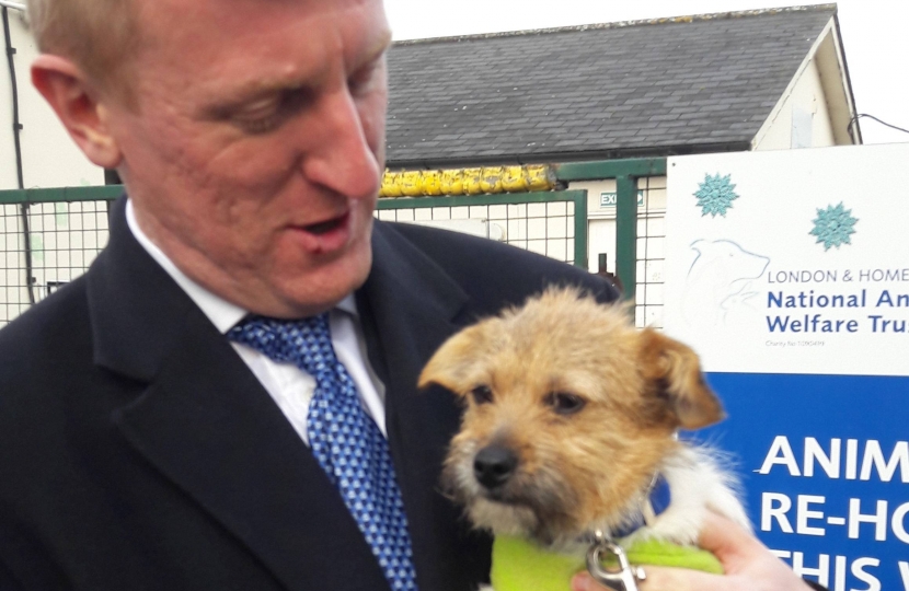 Oliver Dowden MP at Bushey Animal Trust Centre - 27.01.17