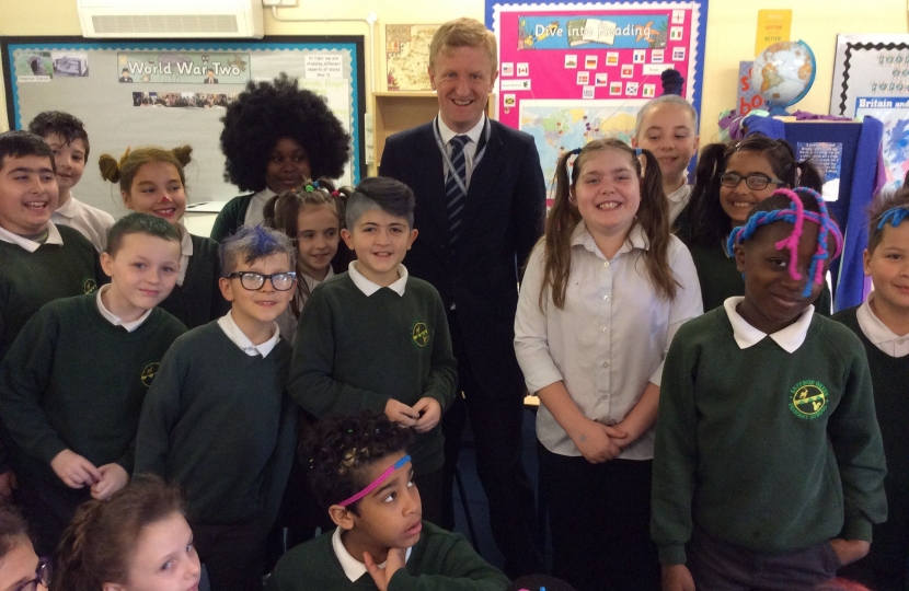 Oliver Dowden MP at Saffron Green Primary School