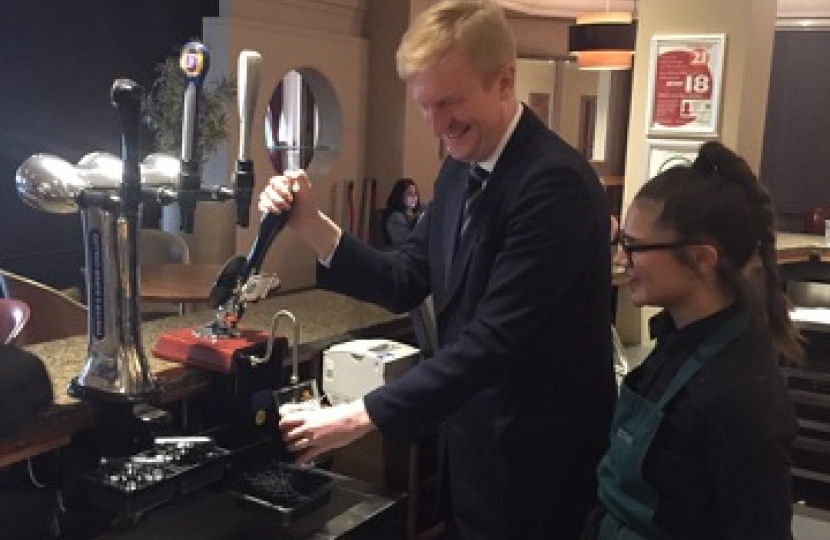 Oliver Dowden MP at the Elstree Holiday Inn