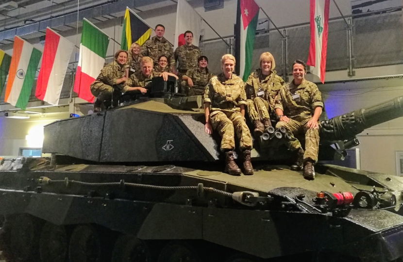 Oliver Dowden MP at the Defence Academy, Shrivenham - September 2017