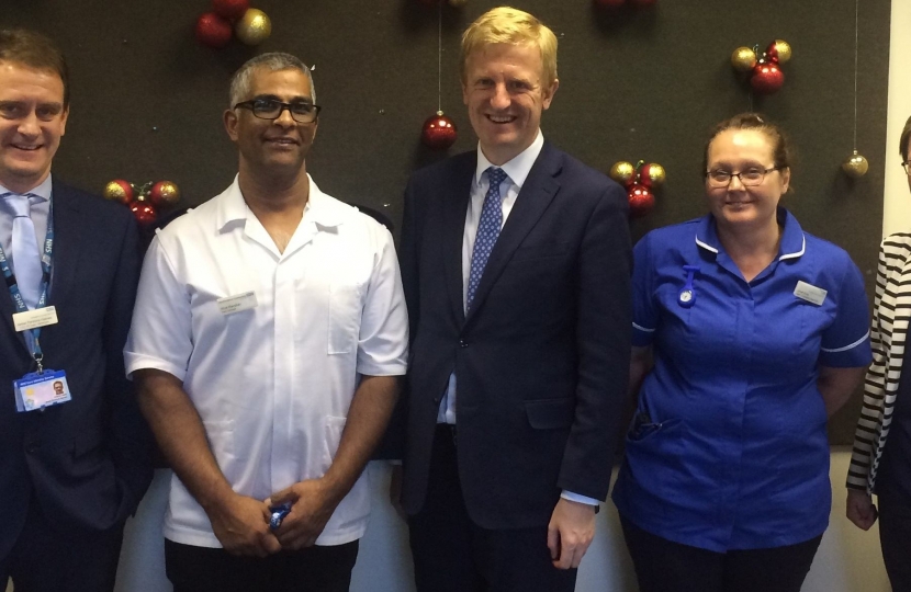 Oliver Dowden CBE MP at Potters Bar Community Hospital