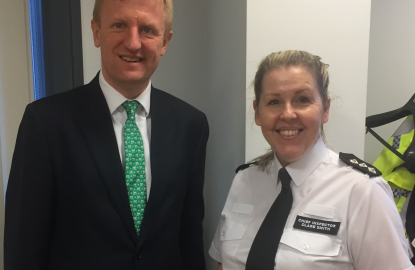 Oliver with Chief Inspector Clare Smith