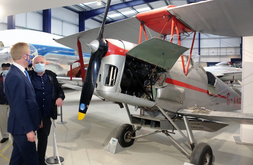 Oliver visits De Havilland Museum