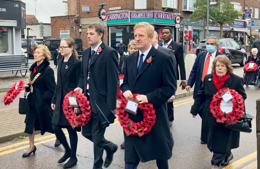 Oliver leads the parade