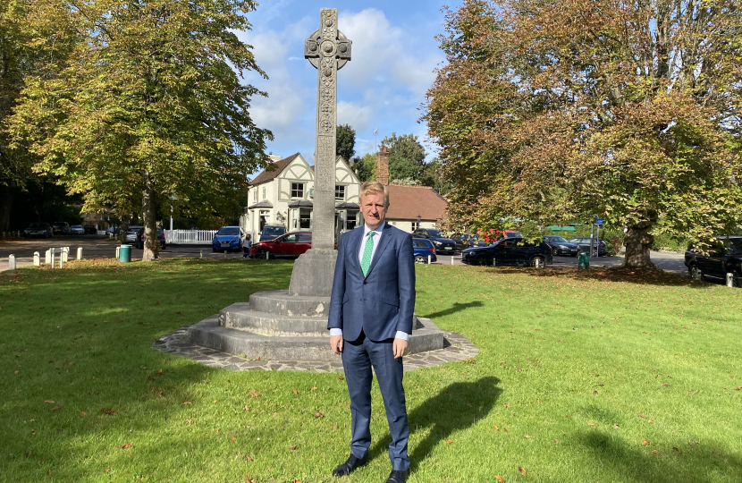 Oliver Dowden MP in Letchmore Heath