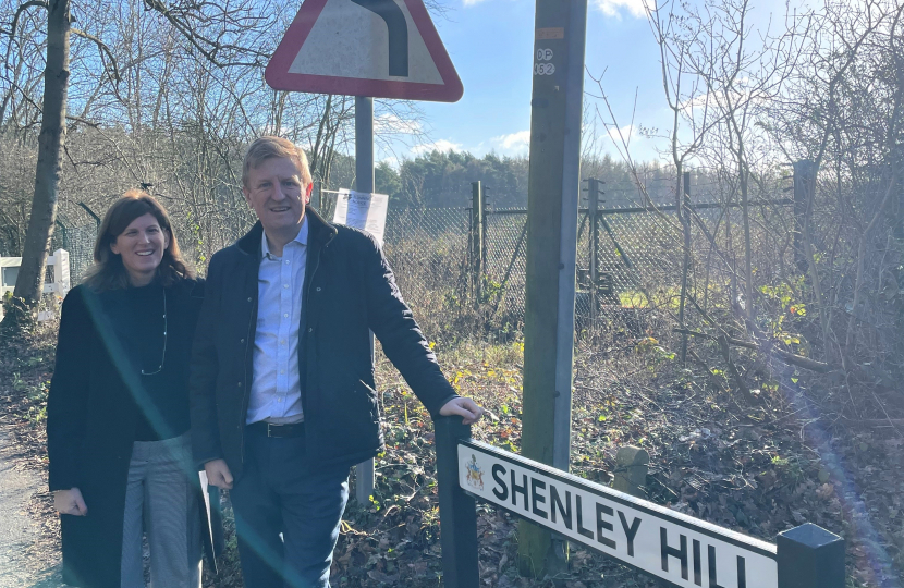 Oliver Dowden MP at Shenley Hill 