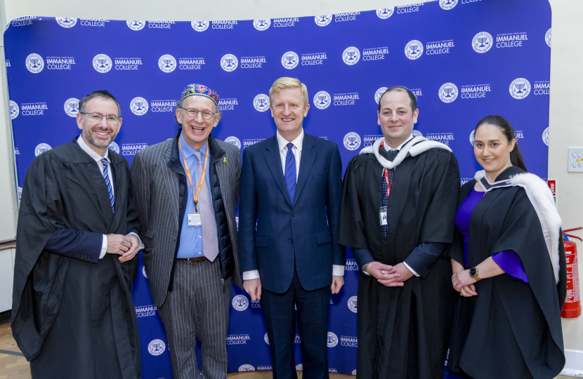 Sir Oliver with Staff and School Governors at the Prize Giving Evening