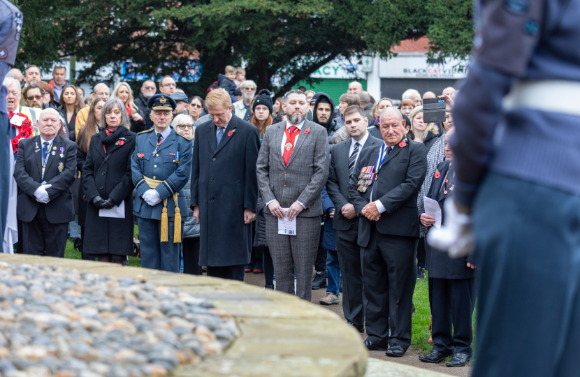 Oliver at Remembrance Service I