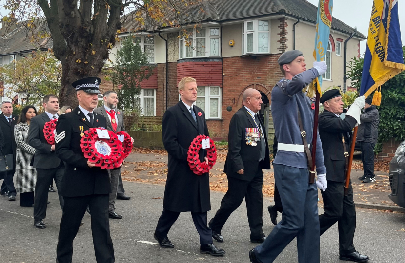 Oliver at Remembrance Service II