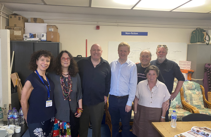 Sir Oliver Dowden MP with trustees, volunteers and friends of Gratitude 1