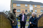 Oliver with Clarion Housing Staff 