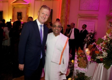 Oliver Dowden MP at Downing Street Diwali Reception 2016