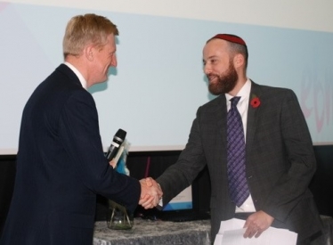 Oliver Dowden MP with Rabbi Oliver Joseph