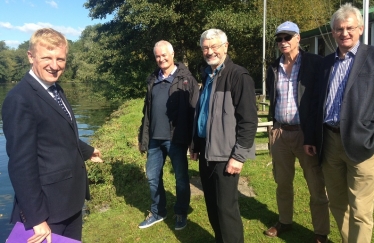 Oliver Dowden MP at Aldenham Reservoir