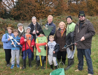 Oliver at Mitzvah Day 2016 - Woodcock Hill