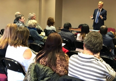 Oliver Dowden MP with the Potters Bar Neighbourhood Watch - 04.01.18