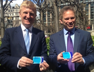 Oliver Dowden CBE MP with Grant Shapps MP