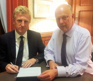 Oliver Dowden CBE MP meeting with the Transport Secretary - 04.06.18