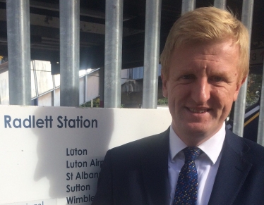 Oliver at Radlett Station